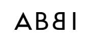 ABBI letters in black